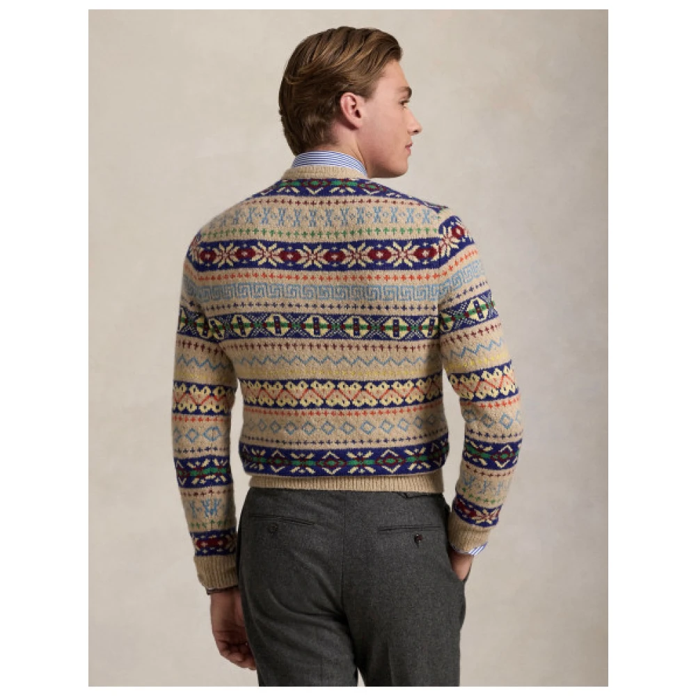 Polo Ralph Lauren Luxe Fair Isle wollen blend trui Multicolor Heren
