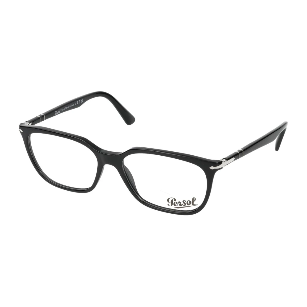 Persol Men's Black Glasses,, Stylish Eyeglasses Medium