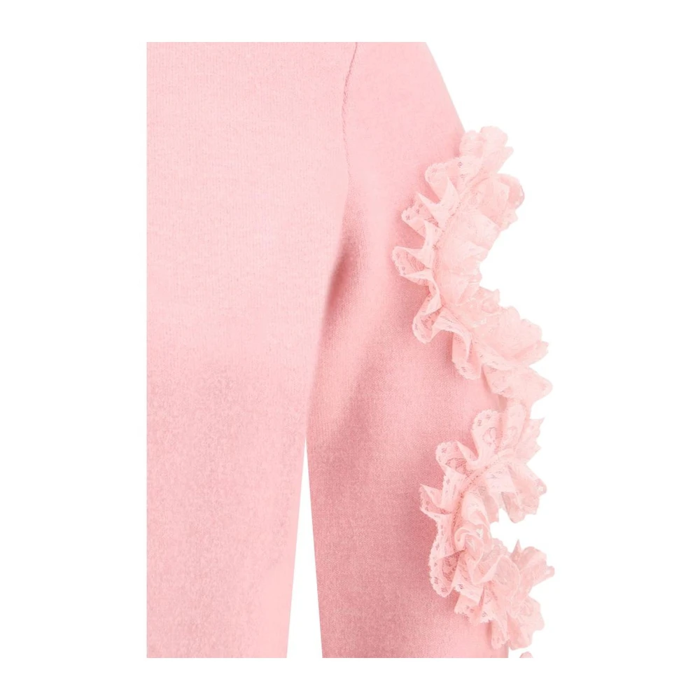 Self Portrait Kanten Cut-Out Kort Vestje Pink Dames