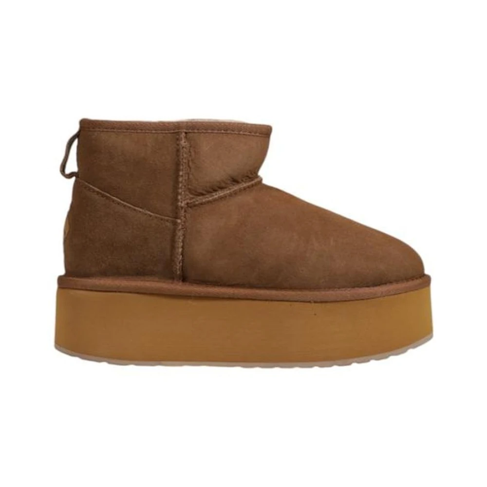 Emu, Skor, Dam, 39 EU, Läder, Elegant Läderstövel Dam Höst/Vinter Kollektion