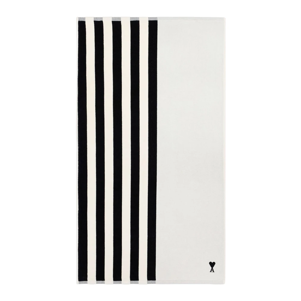 Ami Paris Unisex Multicolor Little Ami De Coeur Stripes Handdoek