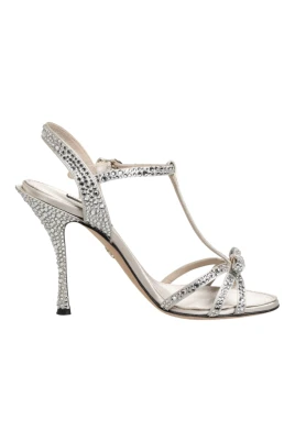 Strass Ankle Strap Heels Sandals