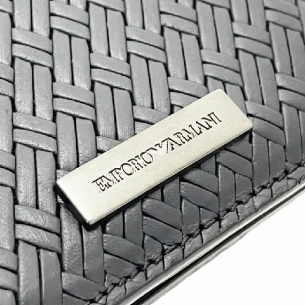 Armani Pre-owned Leather wallets Black Dames
