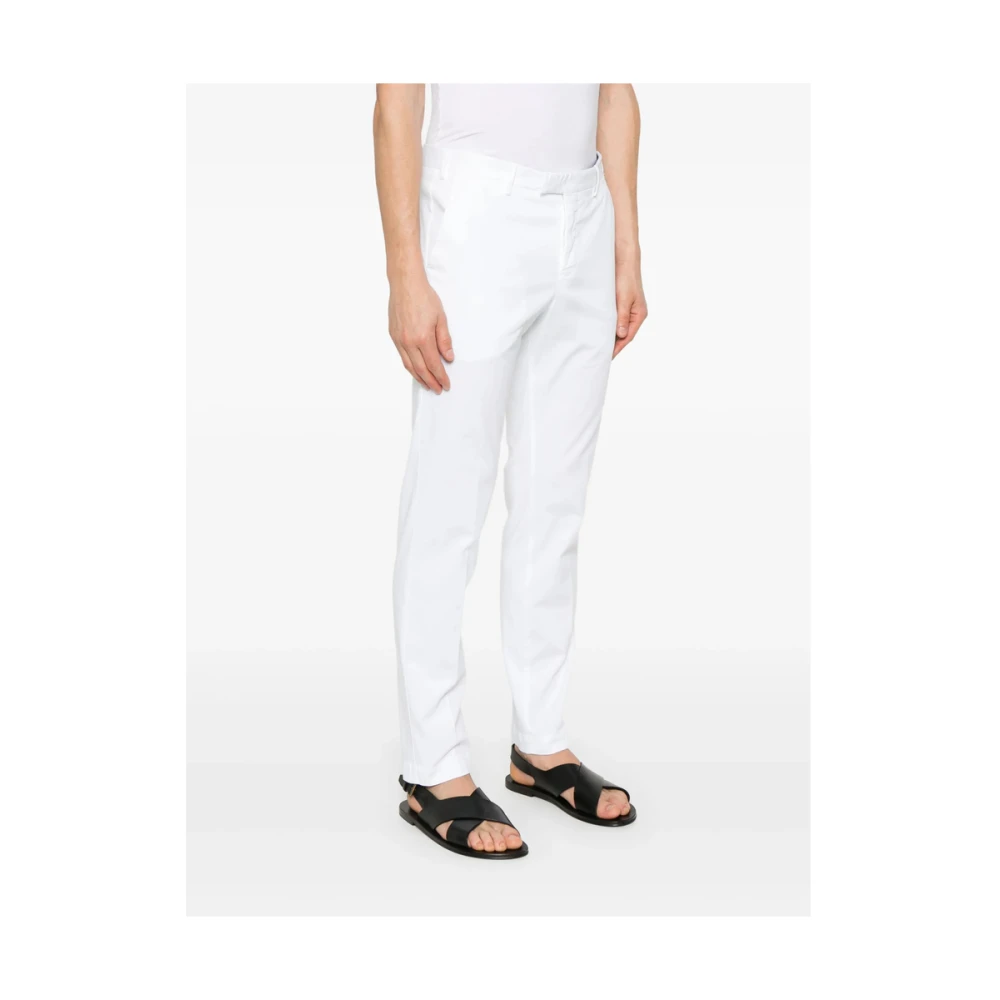 Pt01 Witte Broek met Verborgen Knopen en Zakken White Heren