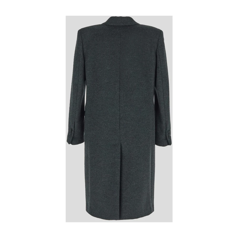 Lardini Dubbel Breasted Wol Alpaca Jas Vrouw Gray Dames