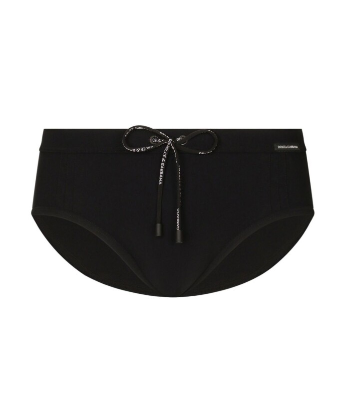 Black Lycra Underwear with Logo Front Band, Dolce & Gabbana, Men