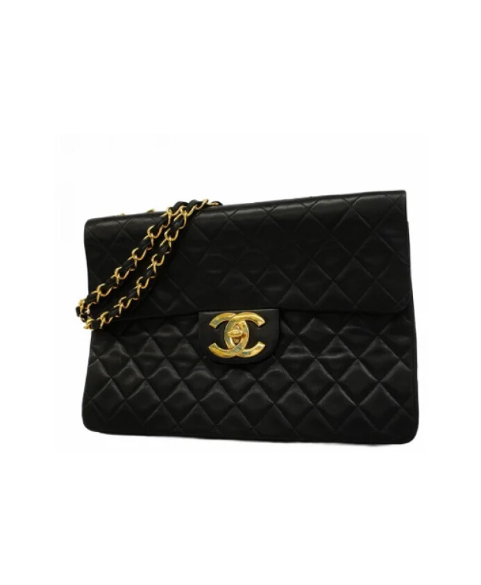 pre-owned-cuir-sacs-chanel