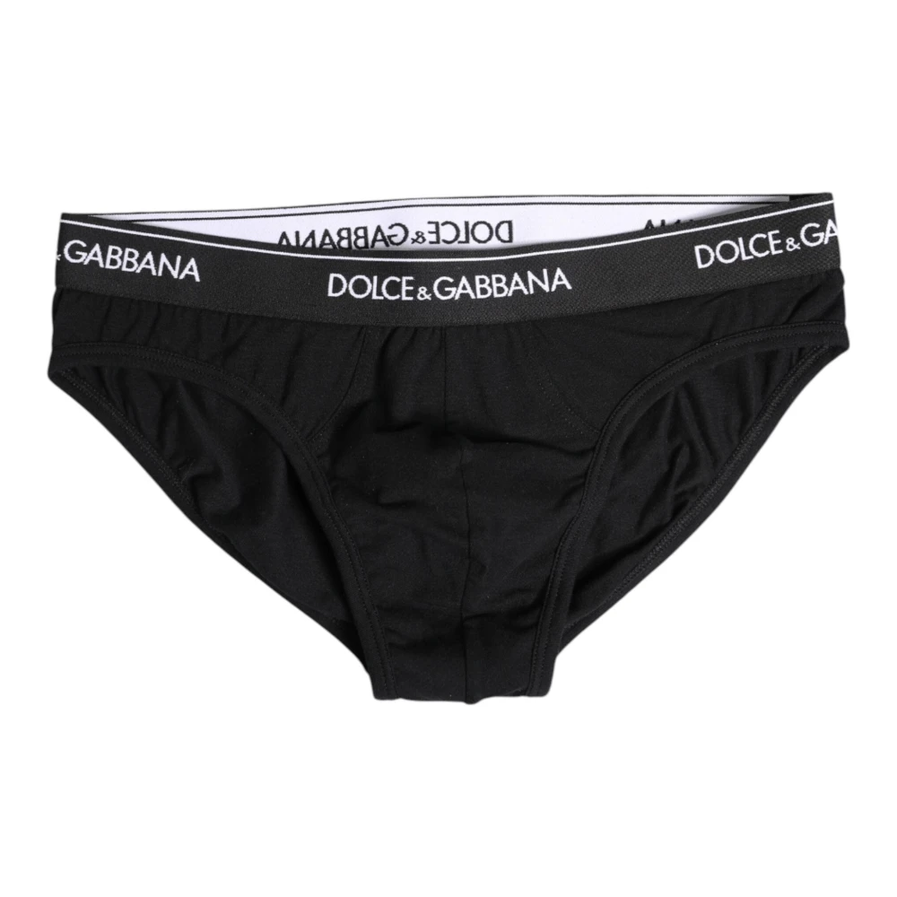 Dolce & Gabbana Men's Black Cotton Stretch Brief Underwear