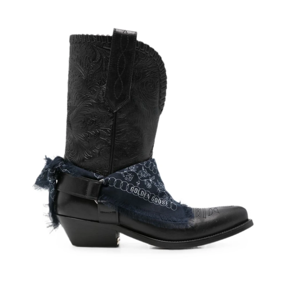 Golden Goose Cowboy & Biker Boots, Female, 6 Uk, Boots Black
