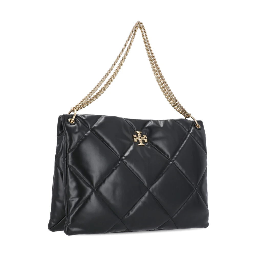 TORY BURCH Gewatteerde Zwarte Schoudertas Black Dames