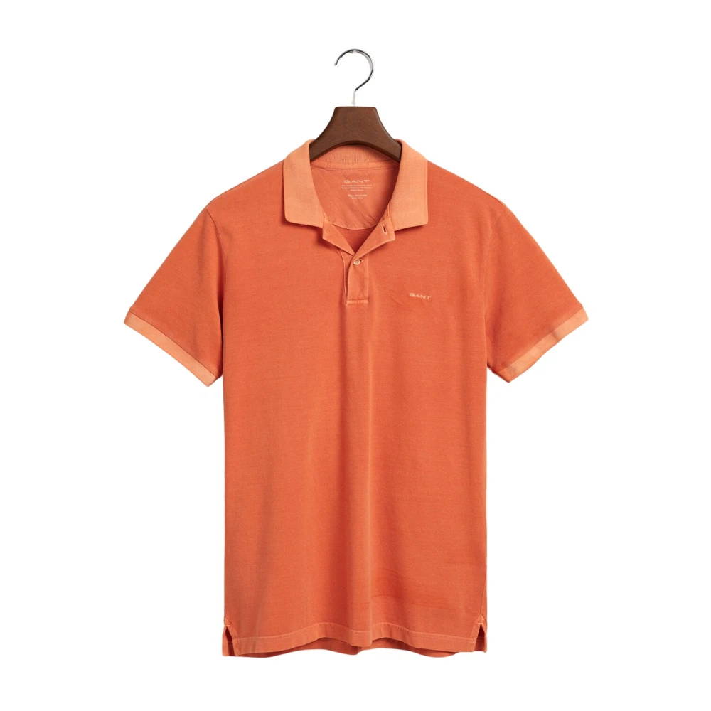 Gant Heren Sunfaded Piqué Polo Shirt Orange Heren