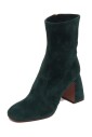 bottine-en-daim-vert-fonce
