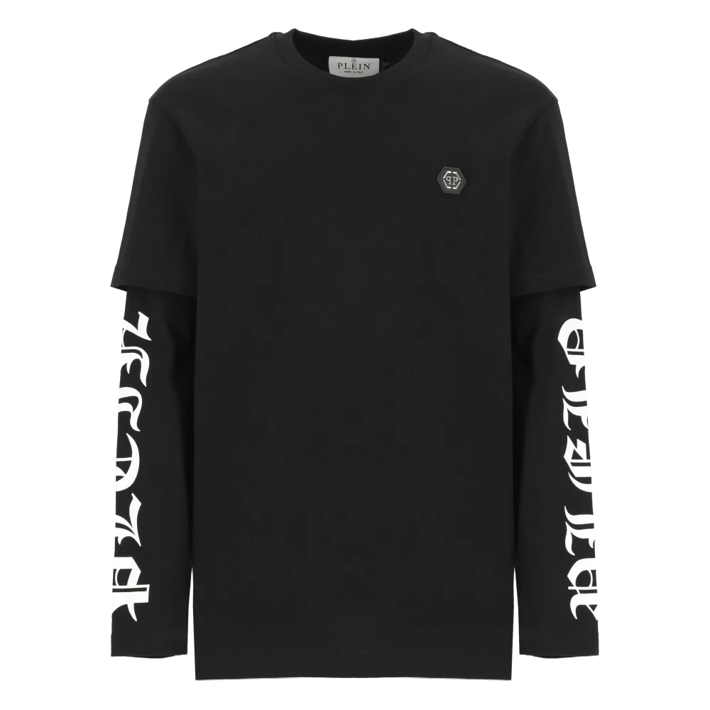 Philipp Plein Zwarte T-shirts en Polos met Hexagon Logo Black Heren