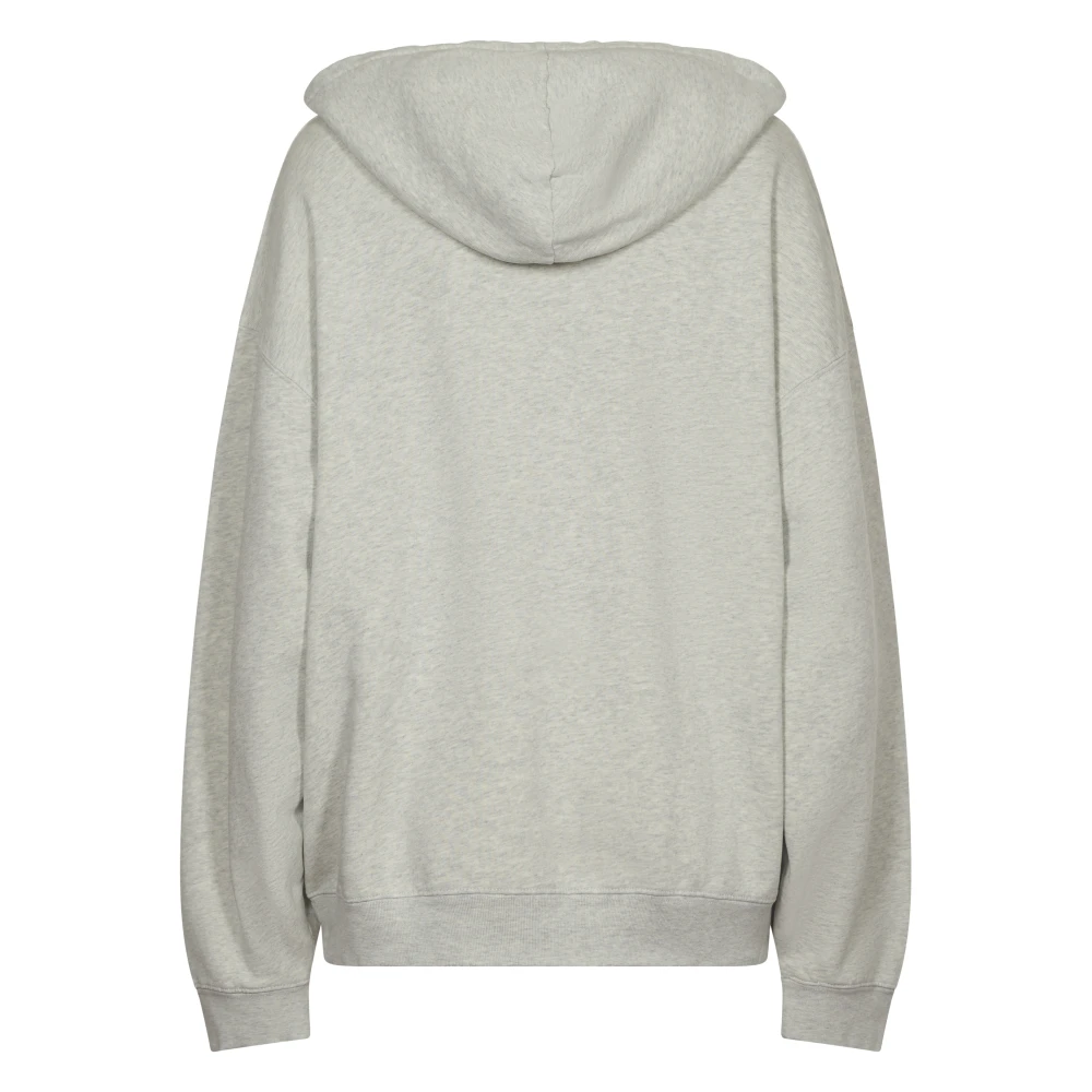 Anine Bing Heather Grey Harvey Sweatshirt Gray Dames