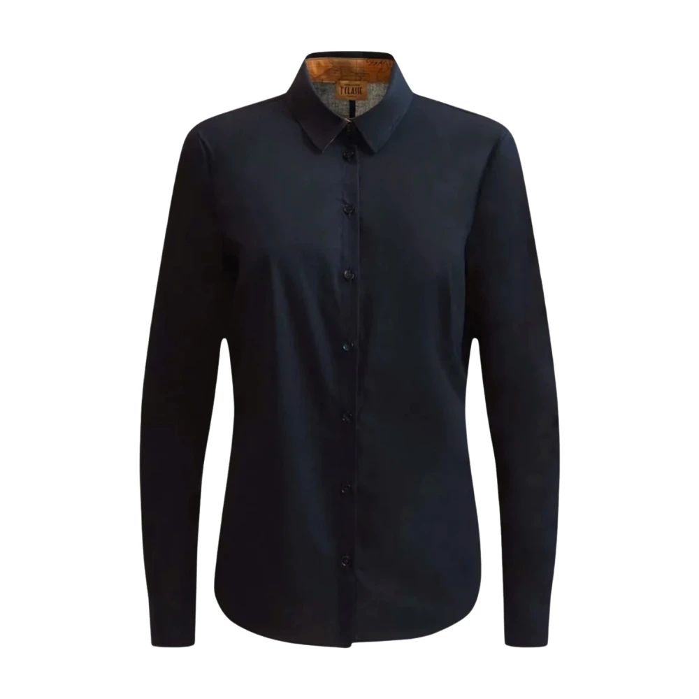 Alviero Martini 1a Classe Zwarte Overhemd Lange Mouwen 0902 Black Dames