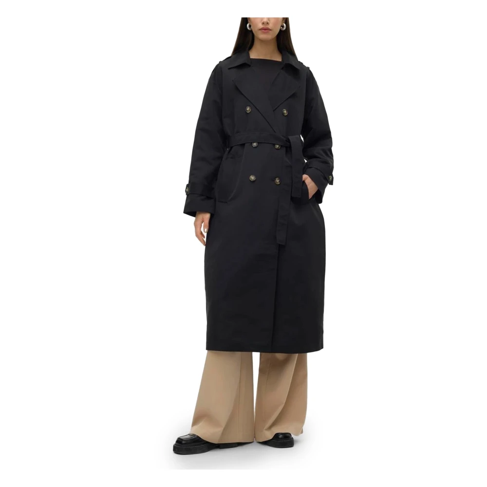 Vero Moda Zwarte Knoopjasje Polyester Vrouwen Black Dames