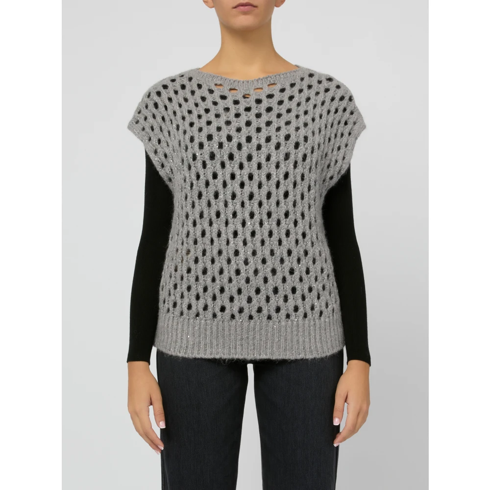 Kangra Grijze Trui voor Vrouwen Aw24 Gray Dames