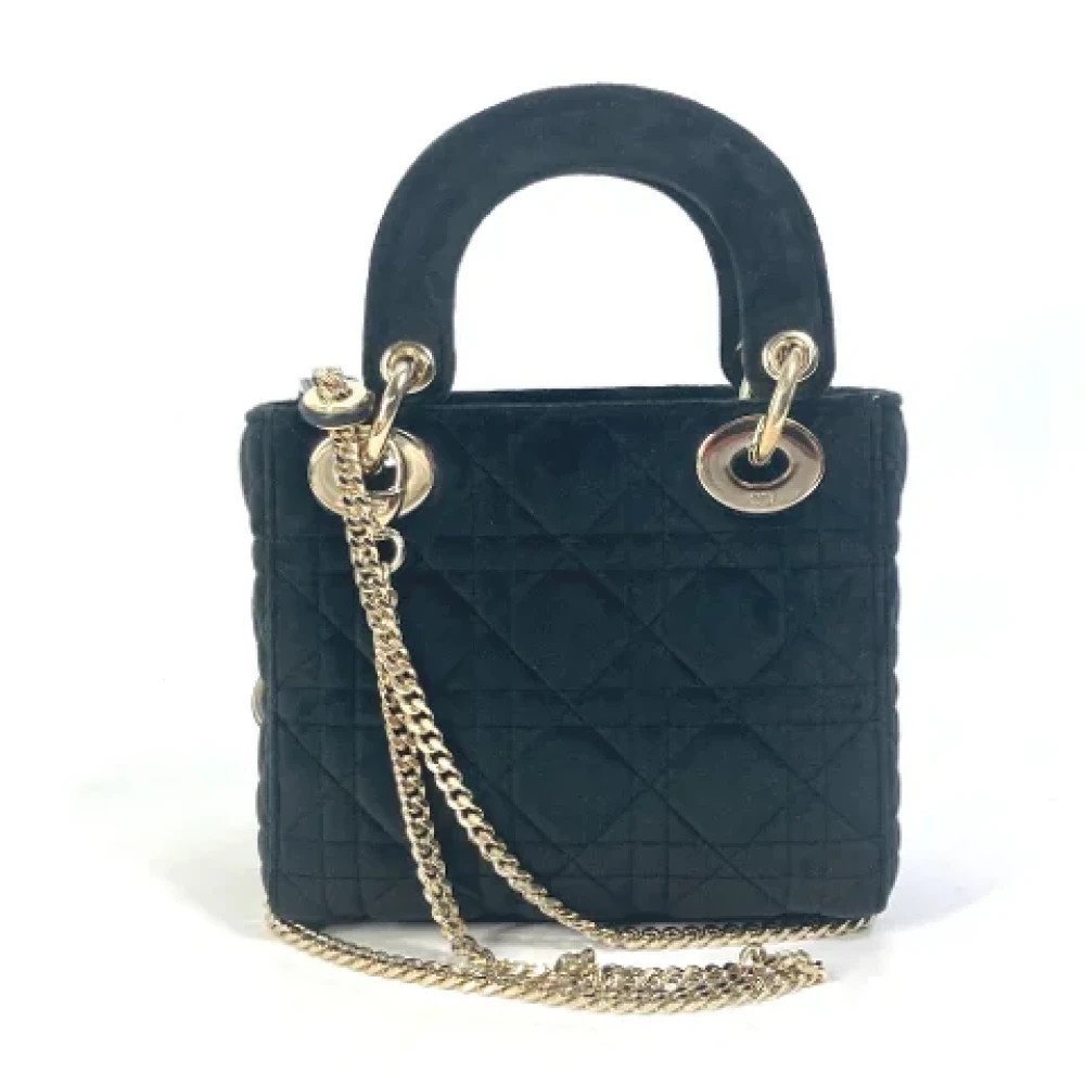 Dior Vintage Pre-owned Leather dior-bags Black Dames