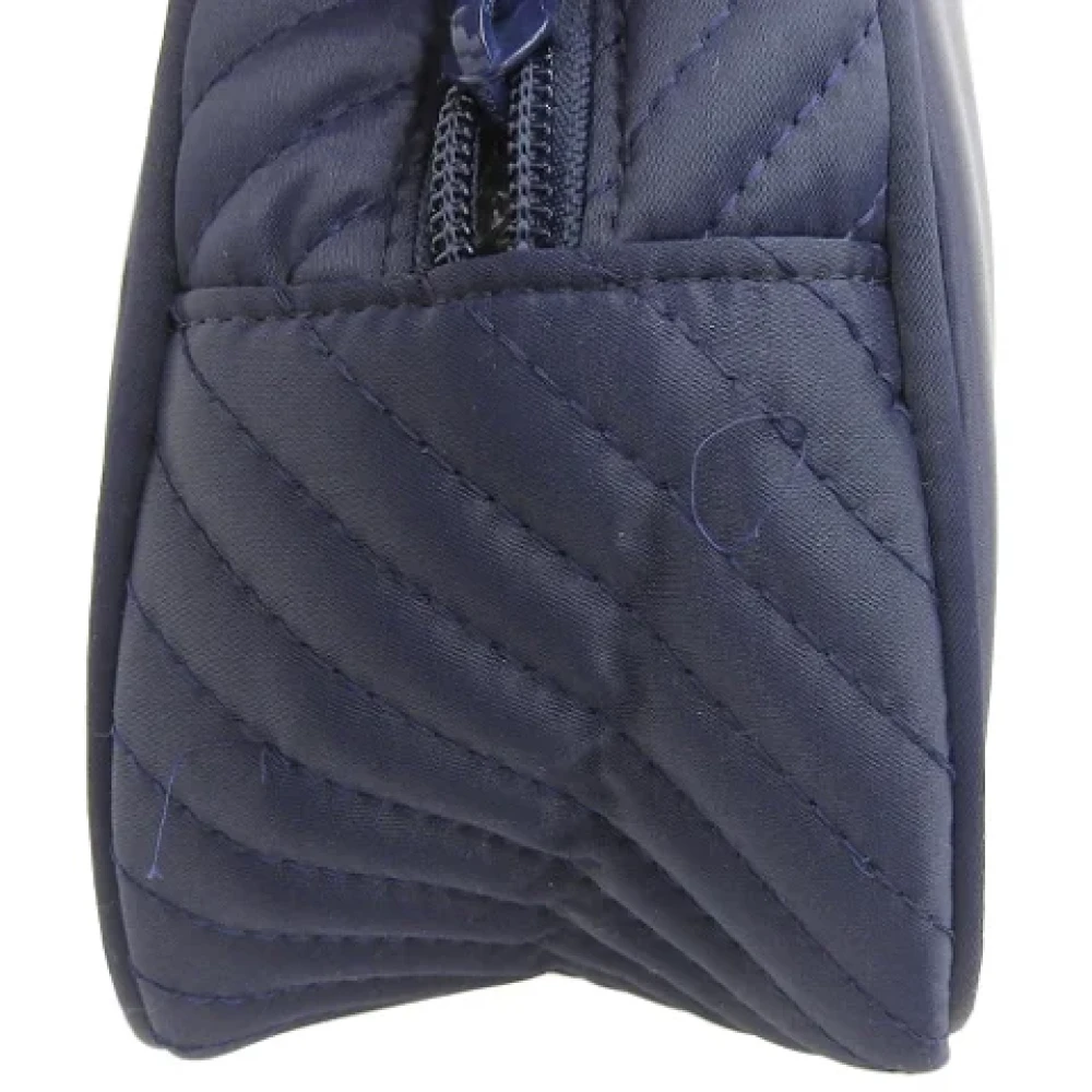 Yves Saint Laurent Vintage Pre-owned Canvas handbags Blue Dames