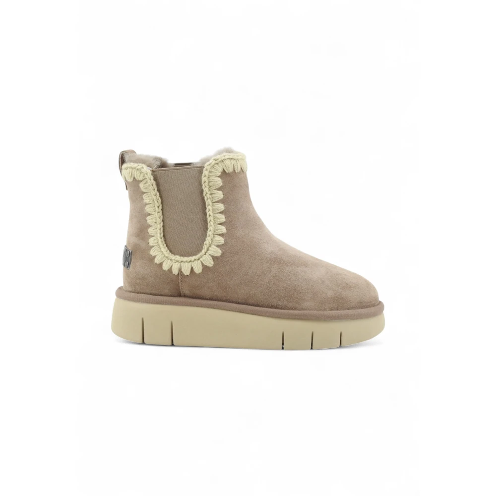 Mou Women's Beige Winter Boots, 6 Uk, Ankle Boots