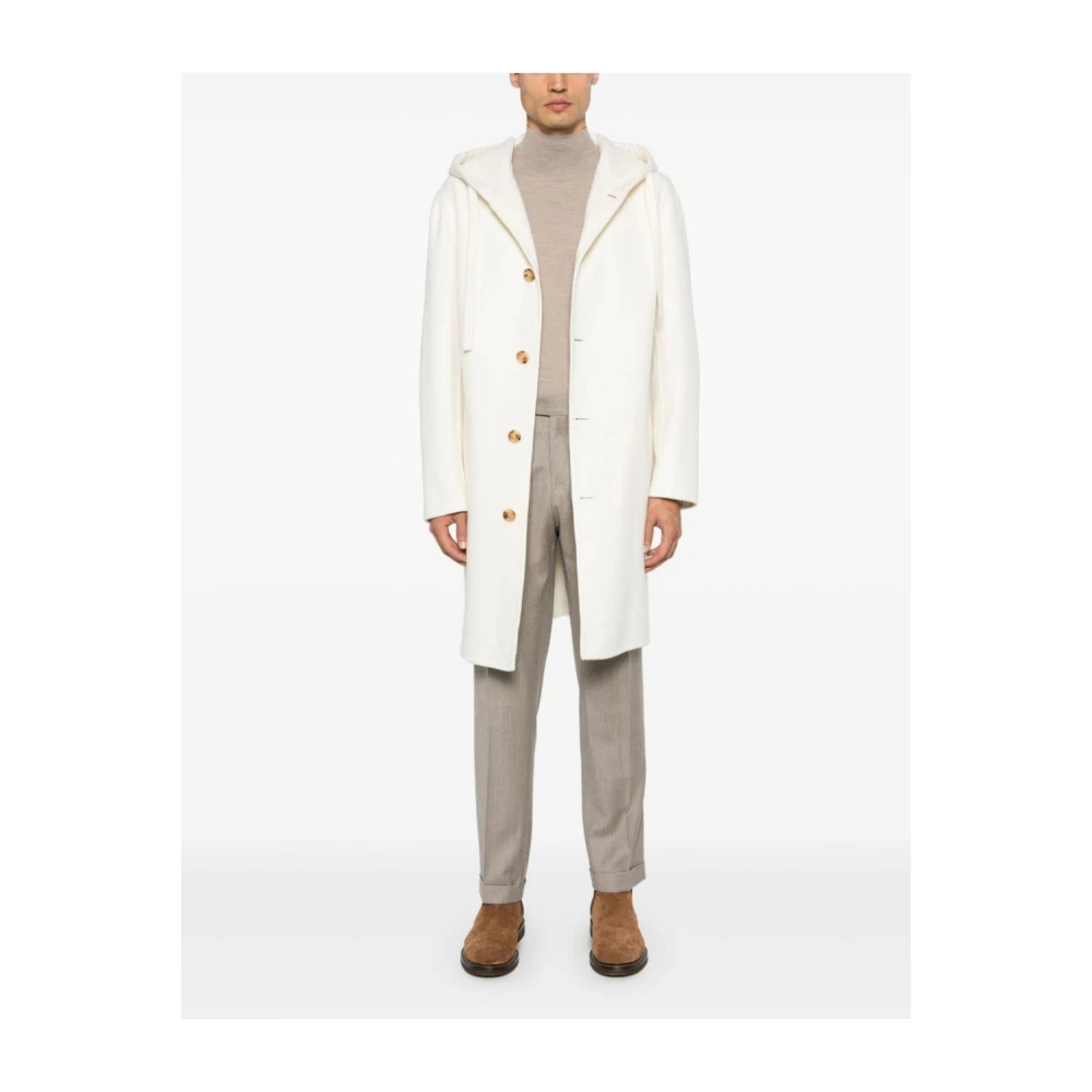 Lardini Dubbele Jas in Ivoor Beige Heren