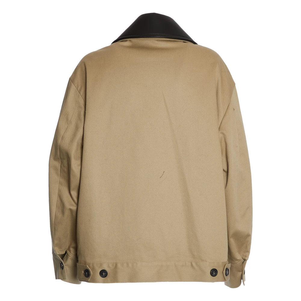 N21 Beige Oversized Jas Verhoog Stijl Chic Beige Dames