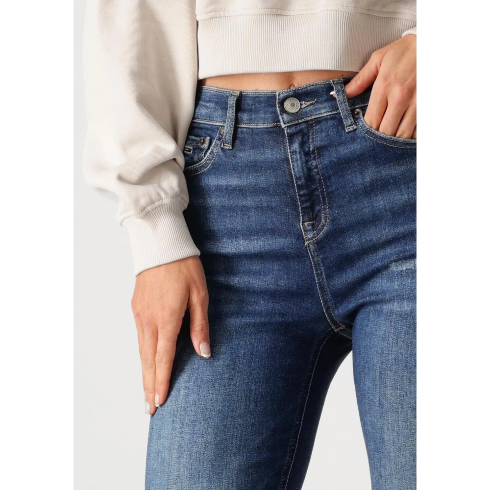 Tommy Jeans Donkerblauwe Skinny Jeans Nora Blue Dames