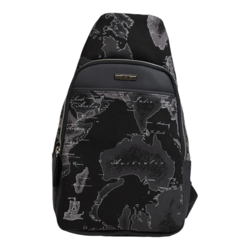 Alviero Martini 1a Classe Heren Portemonnee Herfst Winter Collectie Black Heren