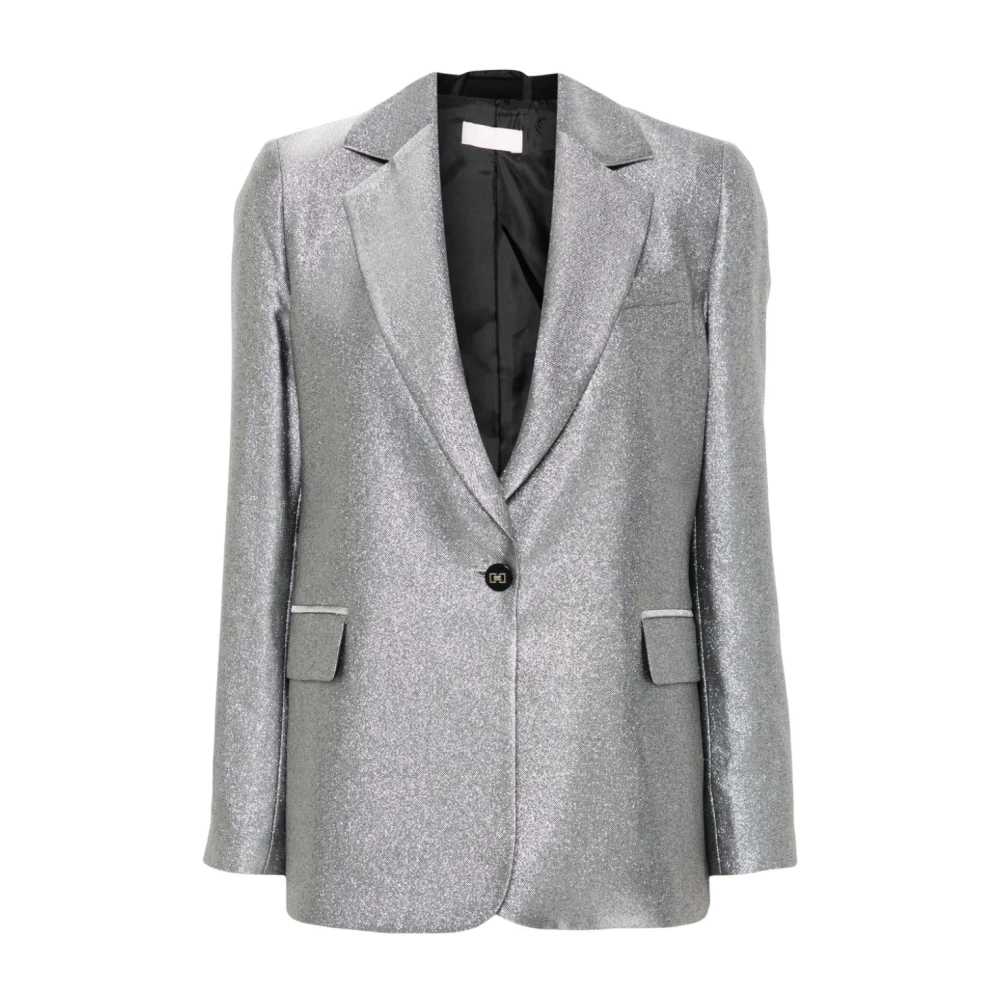 Liu Jo Lurex Damesjasje met Glamoureuze Details Gray Dames