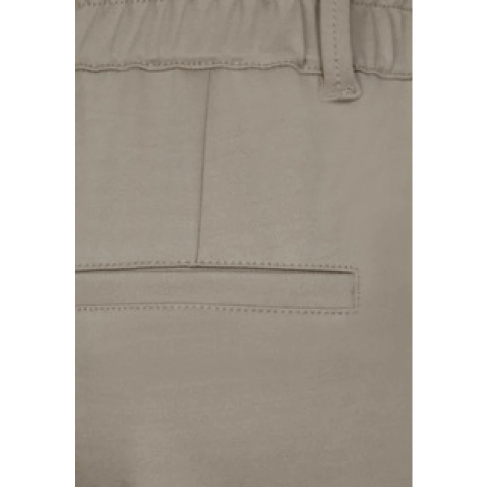 Street One Paperbag Zip Fly Broek Gray Dames