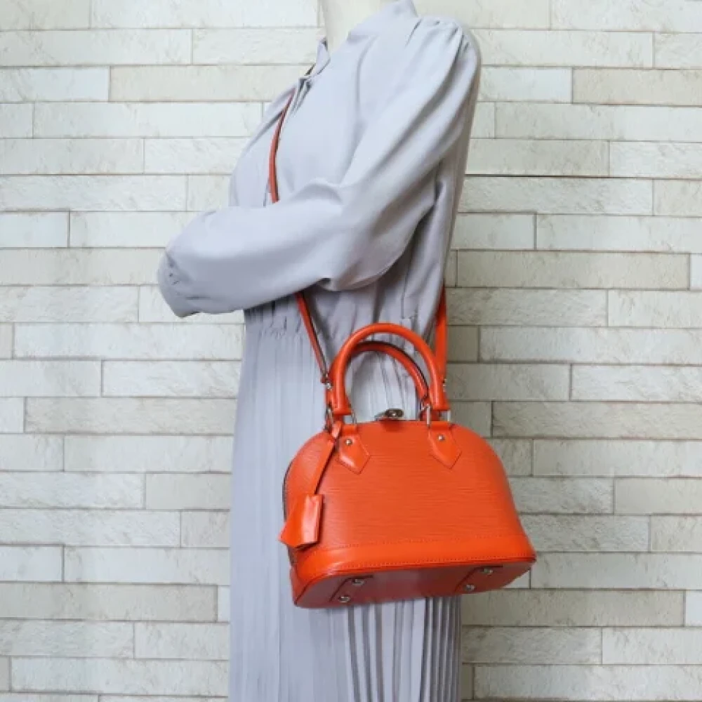 Louis Vuitton Vintage Pre-owned Leather louis-vuitton-bags Orange Dames