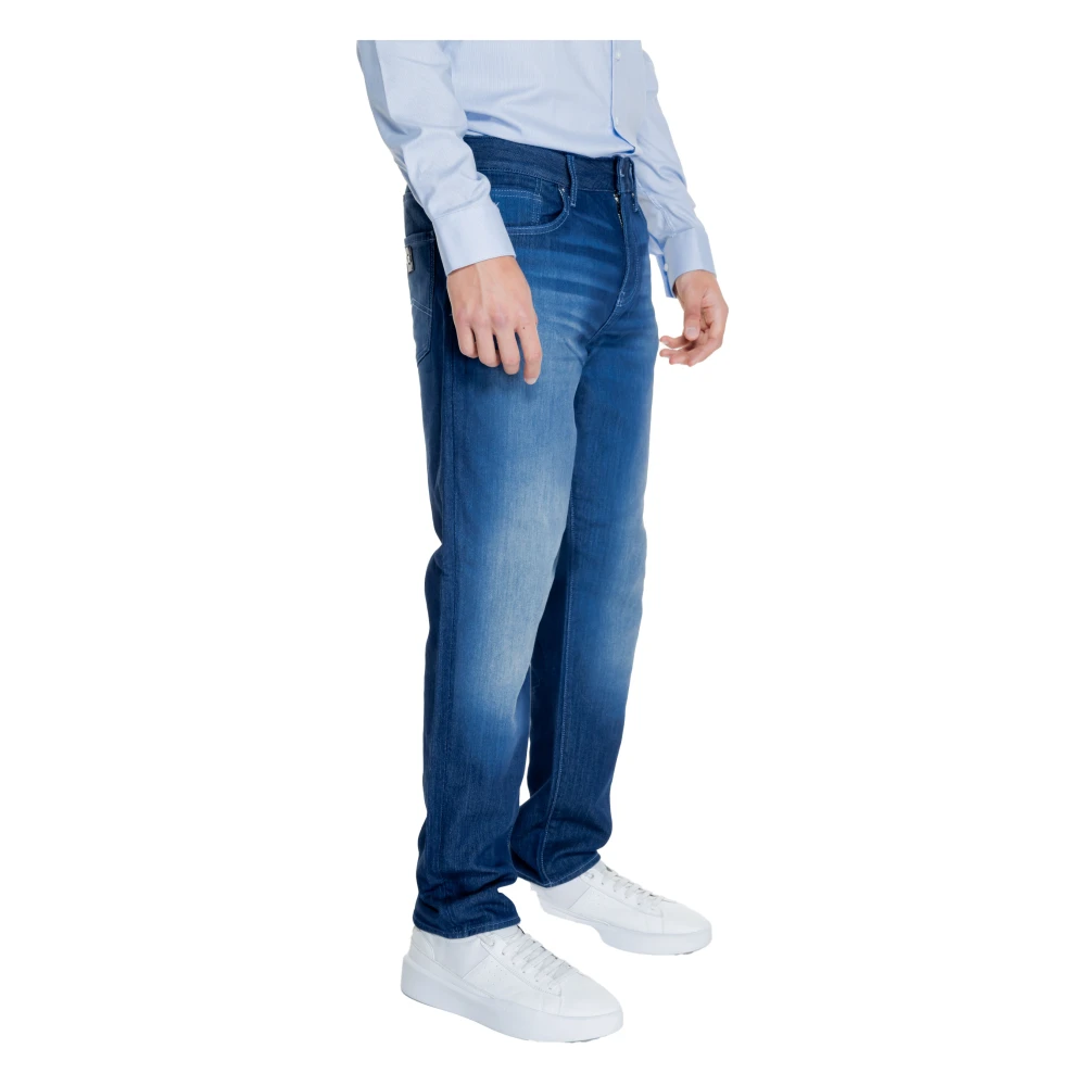 Armani Exchange Heren Katoenmix Stretch Broek Blue Heren
