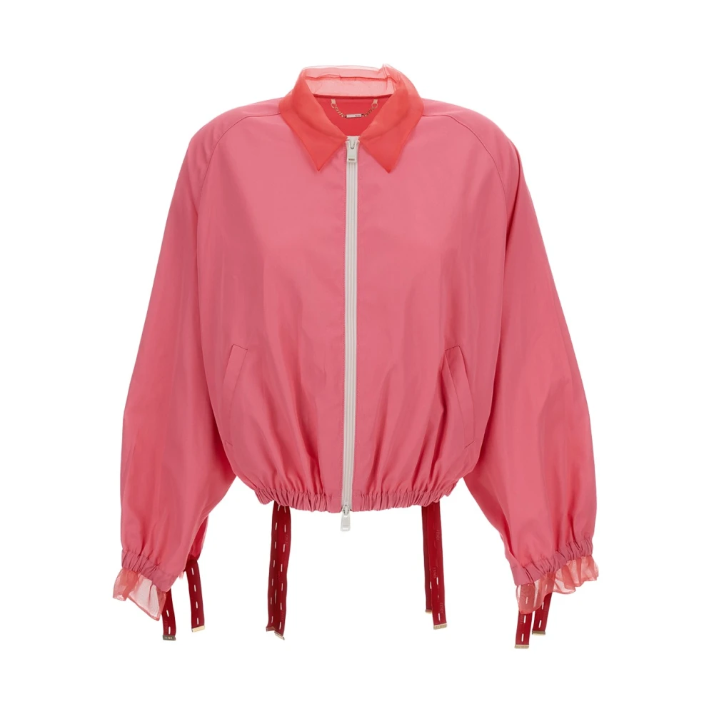 Fendi Women's Pink Light Jackets, Xs, Blouson