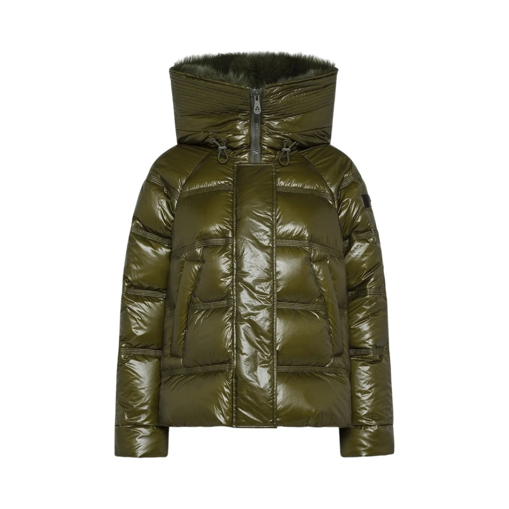 Peuterey Women's Green Takan Mid Fur - Down Jackets - Xs - Jackets