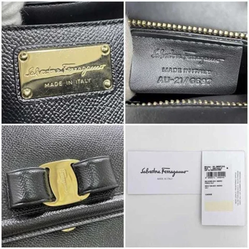 Salvatore Ferragamo Pre-owned Leather handbags Black Dames