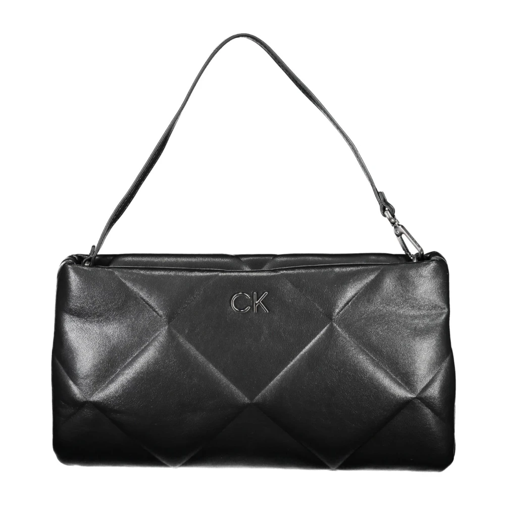Calvin Klein Women's Black `S Handbag With Logo Application - Handbags - One Size- Bags