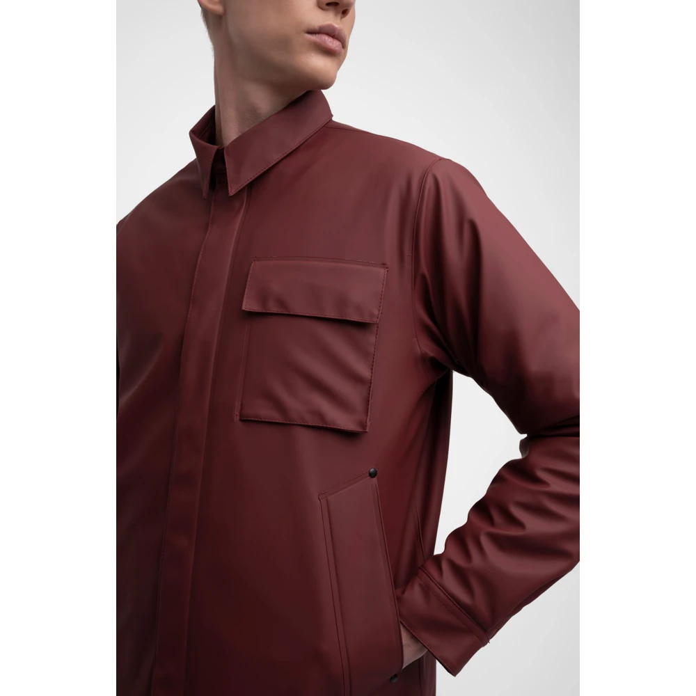 Stutterheim Waterdichte Winter Overshirt Jas Red Heren