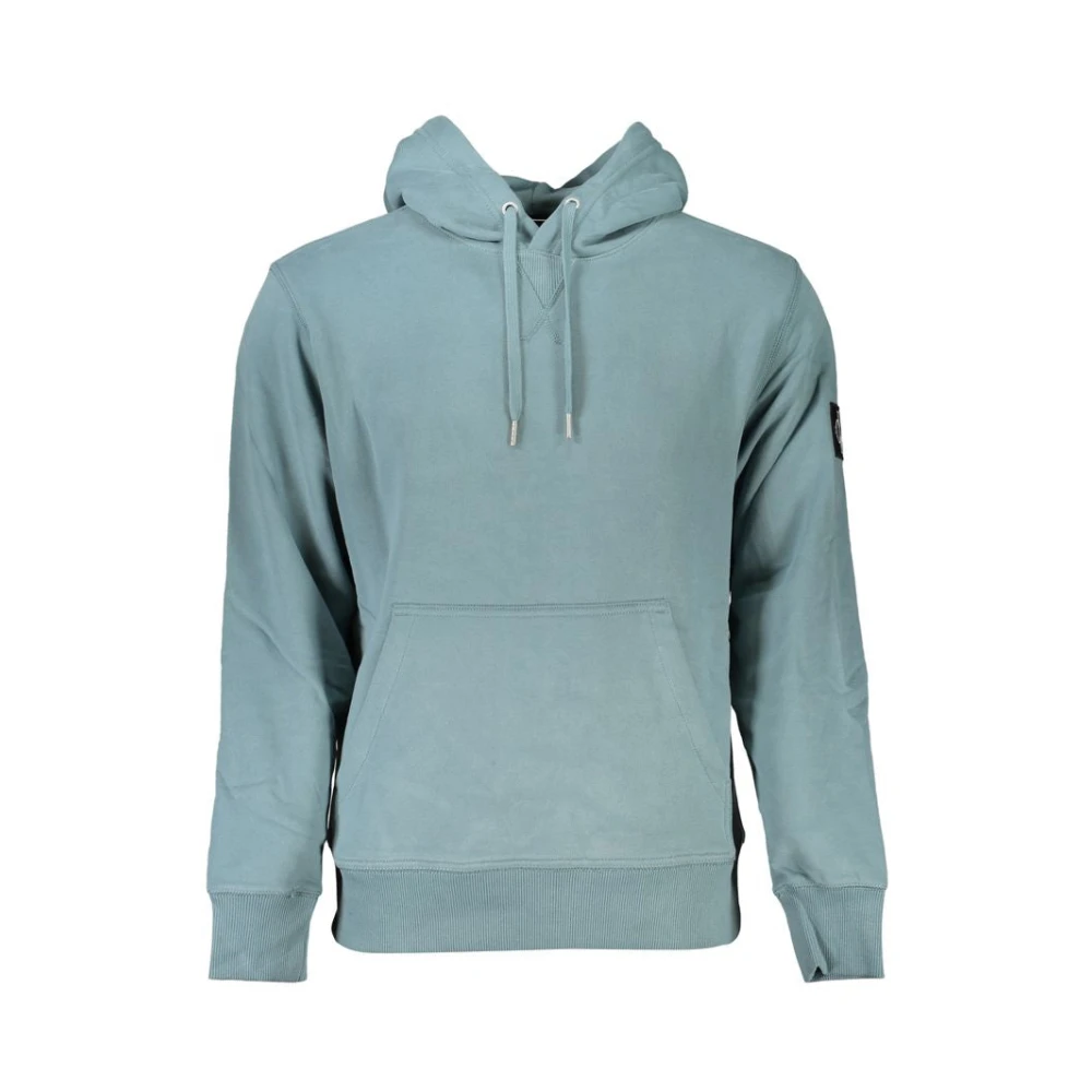 Calvin Klein Green Hoodie With Brushed Surface - Male - Hoodies - Green - 2XL - Sweatshirts & Hoodies