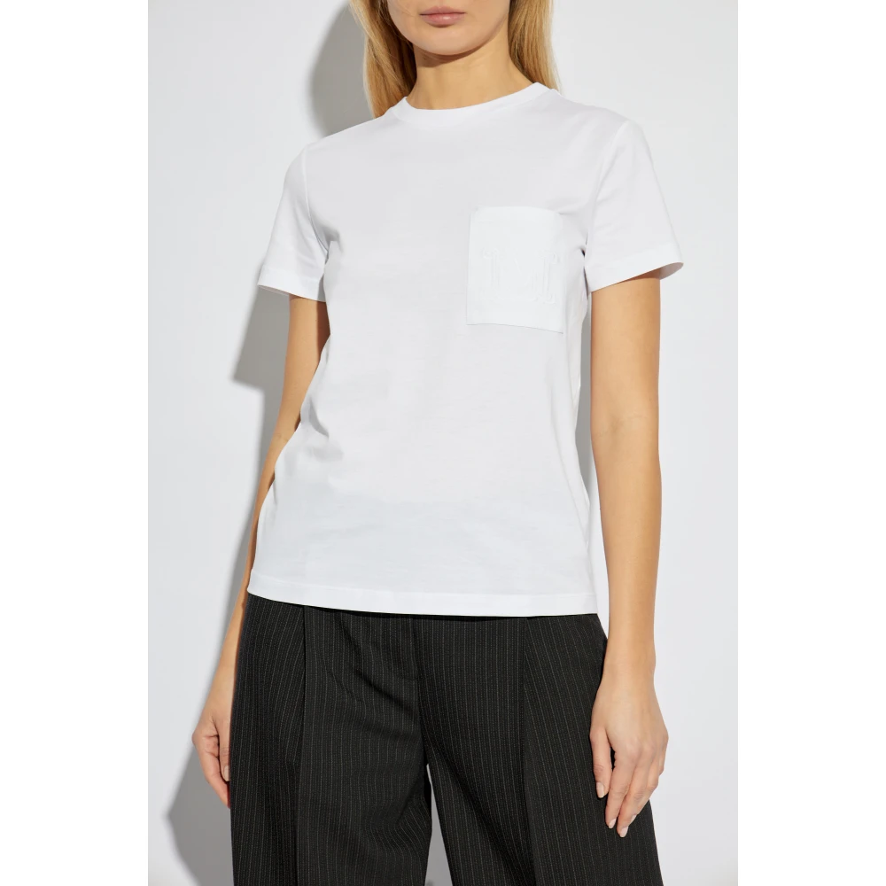 Max Mara T-shirt Papaia White Dames