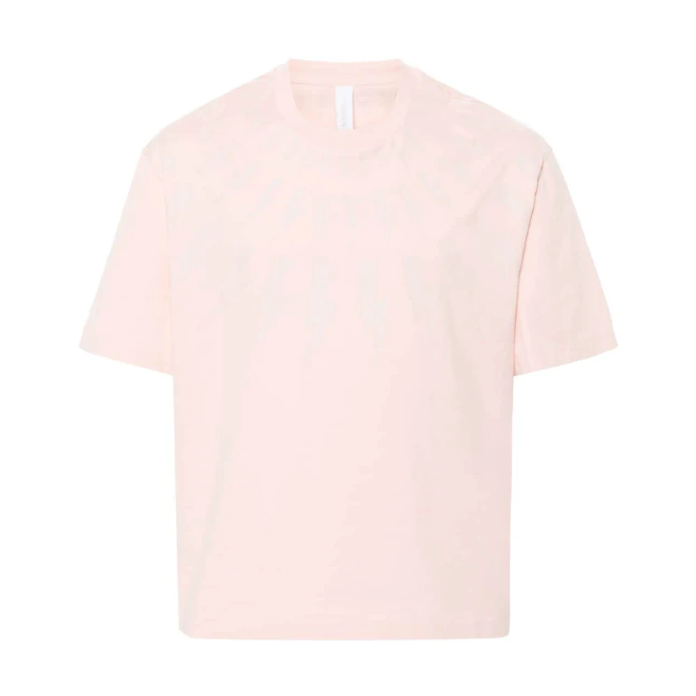Neil Barrett Bolt Print T-shirt Pink Heren