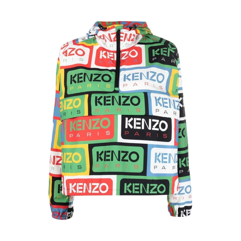 Kenzo Hoodie met logo-print Multicolor Dames