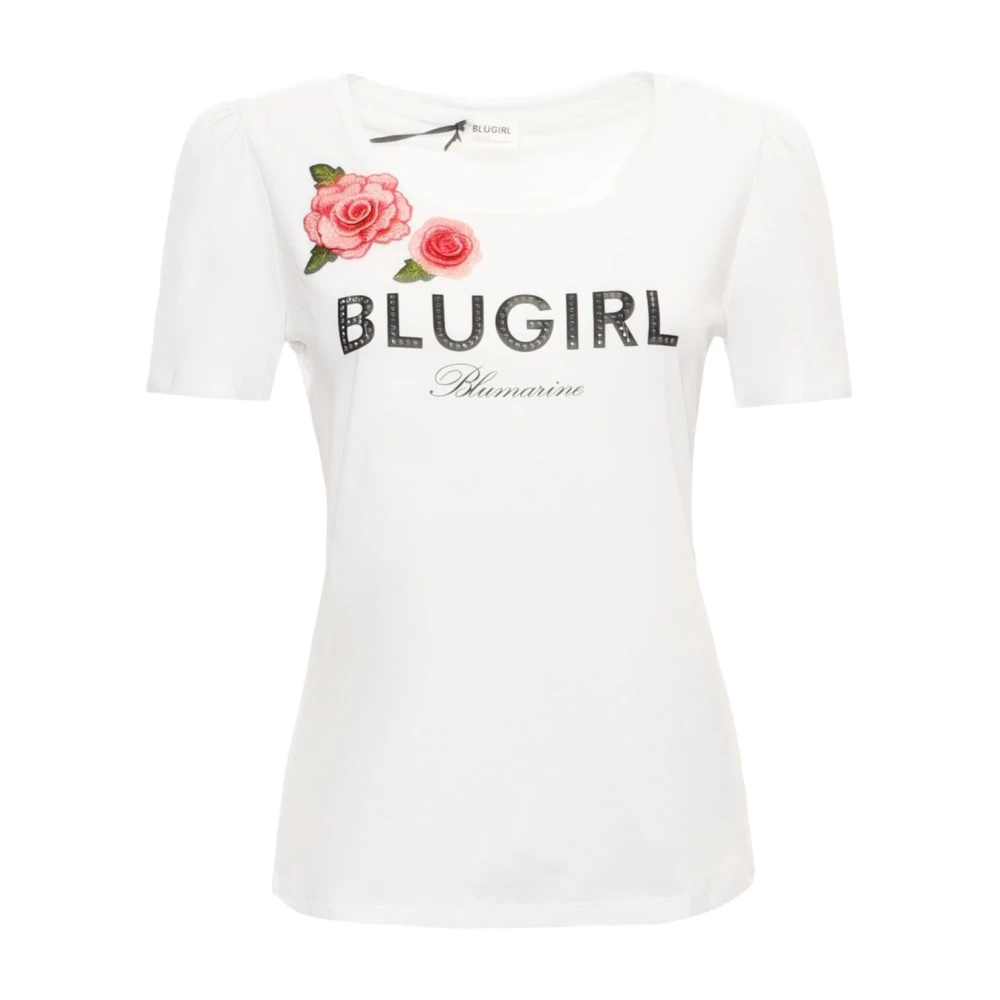 Blugirl Korte Mouw T-shirt White Dames