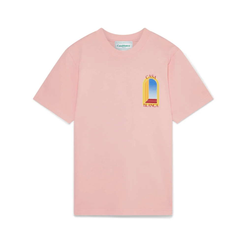 Casablanca LArche De Jour T-Shirt Pink, Herr