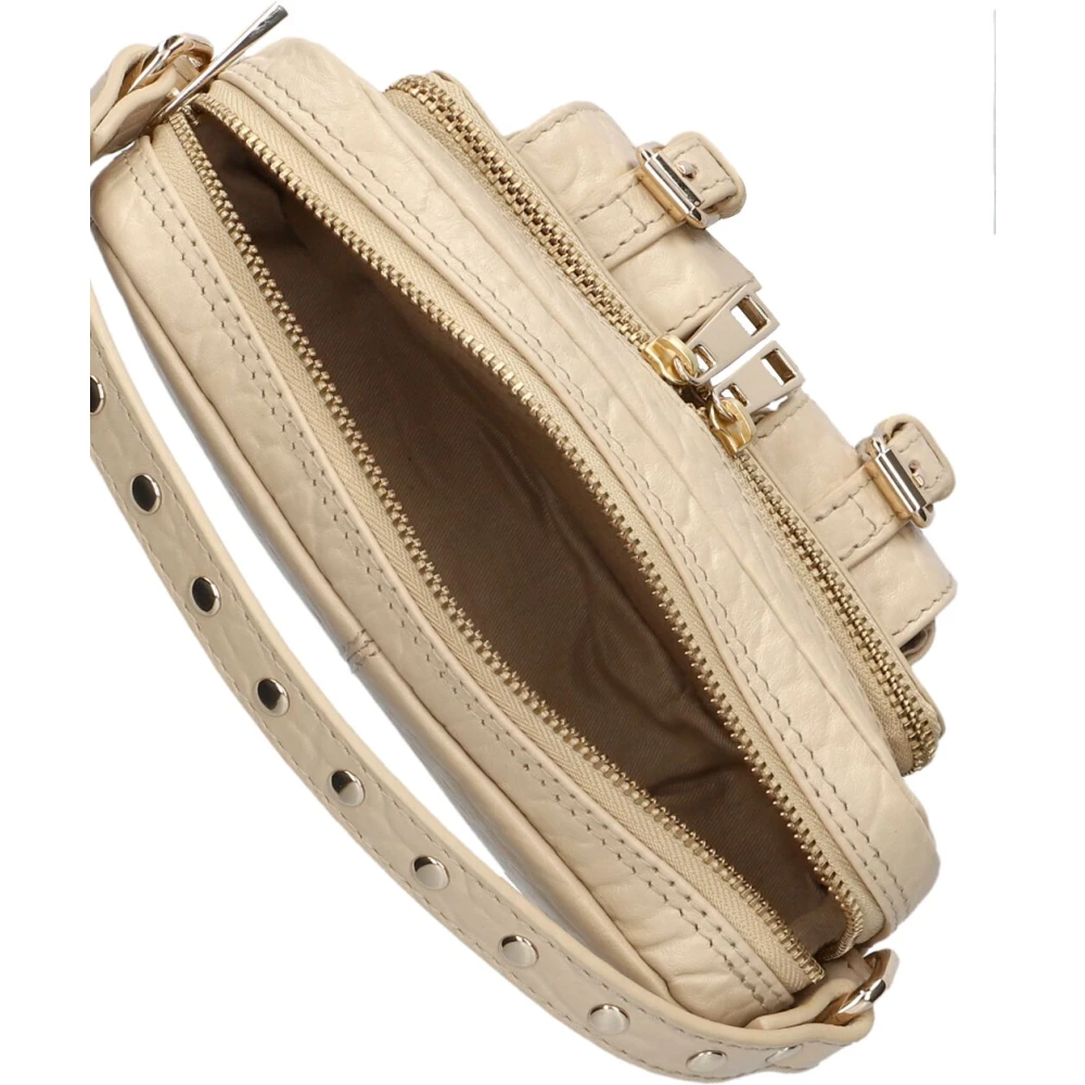 Núnoo Helena Buckle Schoudertas Beige Dames