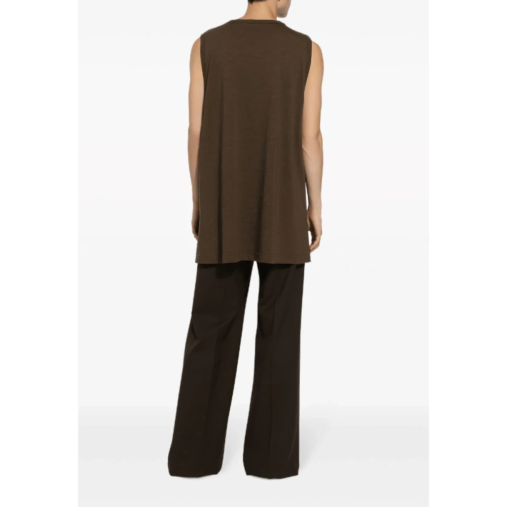 Dolce & Gabbana Straight Trousers Brown Heren