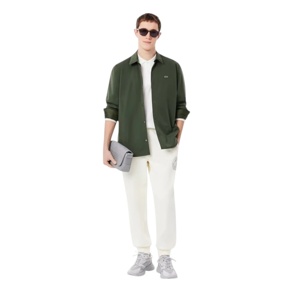 Lacoste Gewatteerd Waterafstotend Overshirt Groen Green Heren