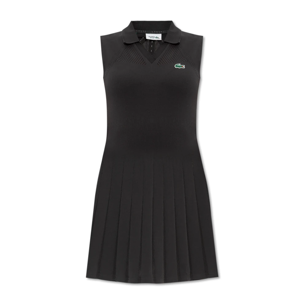 Lacoste Jurk met logo Black Dames