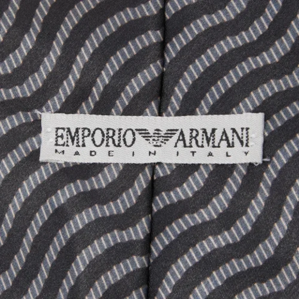 Armani Pre-owned Polyester tops Black Heren