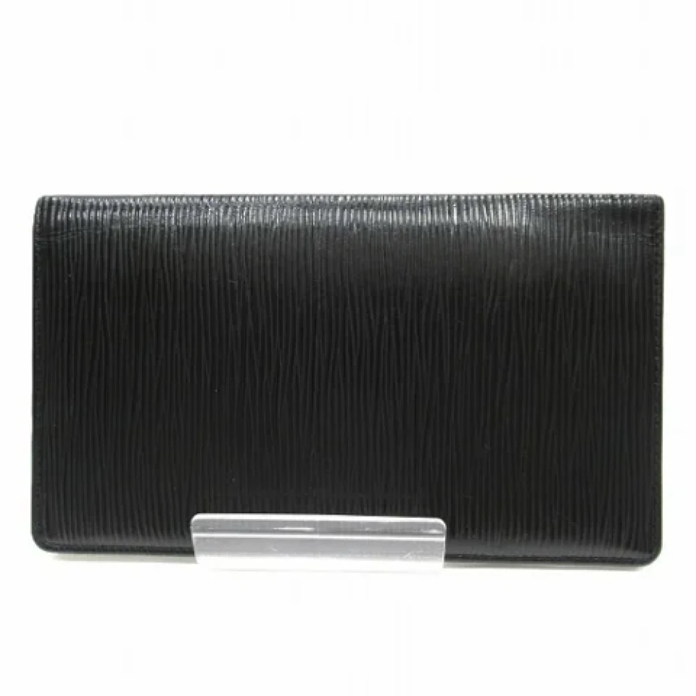 Louis Vuitton Vintage Pre-owned Leather wallets Black Heren