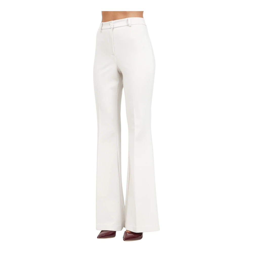 ViCOLO Elegante Flared Broek White Dames
